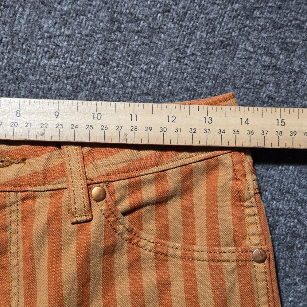 Wrangler Wanderer 622 High Rise Flare Jeans Women's 27x31 Retro Orange Striped - Picture 4 of 13